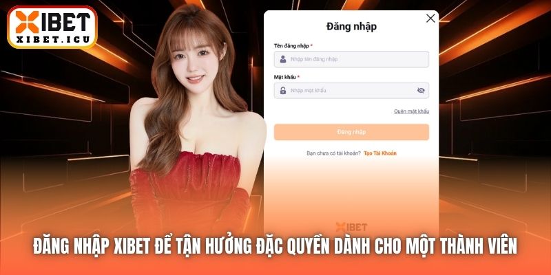 Đăng nhập Xibet để tận hưởng đặc quyền dành cho một thành viên